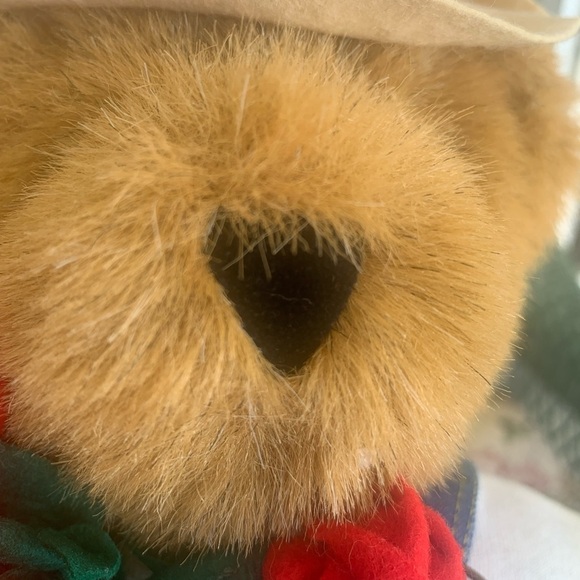 2005 Vermont 16” Teddy bear With Bouquet Of Red Roses - Picture 9 of 12